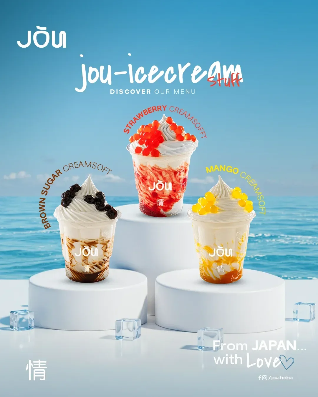 JŌU ice cream campaign still